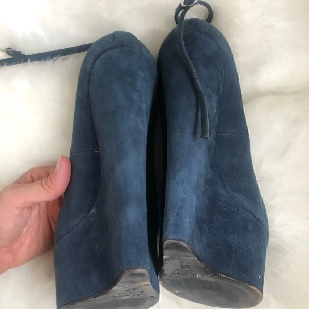 [guiseppi zanotti]  monster heel peep toe wedges
